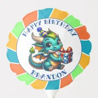 Dragon Themed Boy's Birthday Party Balloon