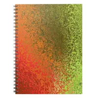 Shades of Orange and Green Spiral Binder Notebook