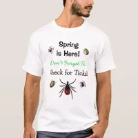 Check for Ticks Lyme Disease Awareness T-Shirt