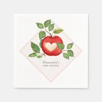 Apple Of Our Eye Fall Harvest Rustic Baby Shower Napkins