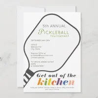 Pickleball Tournament Open House Pickleball Party Invitation