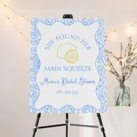 Main Squeeze Lemon Chic Bridal Shower Welcome Sign