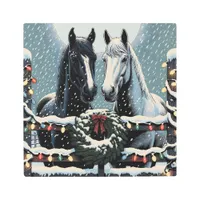 Festive Horses | Christmas Wall Art