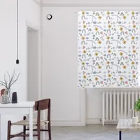 Cute Stars Yellow Flowers Hearts Rainbows Nursery Blackout Curtains