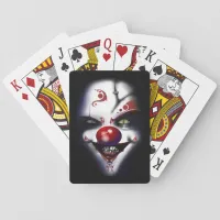 Evil Clown Replacement Surgeon Scary Wicked Poker Cards