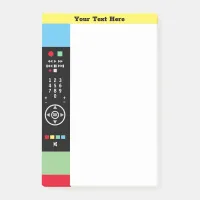 Personalized TV Remote Control Modern Colorful Post-it Notes