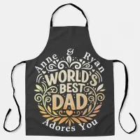 Customizable Father's Day-Names & Message Apron