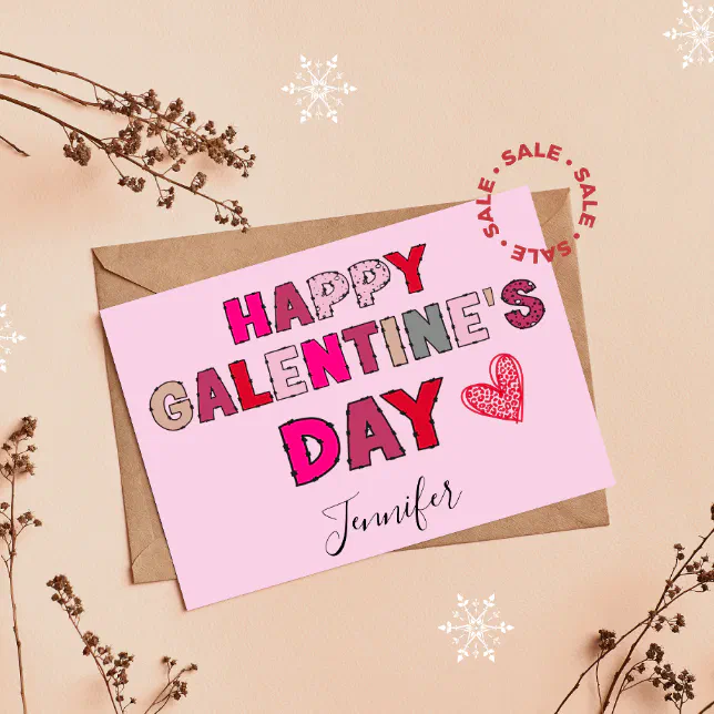 Galentines Day Galentines Day Gift for Best Friend Holiday Card