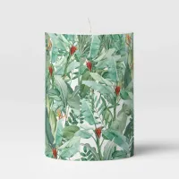 Tropical Botanical Forest Pillar Candle