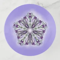 *~* Meditation Lavender Purple  Star Mandala Trinket Tray