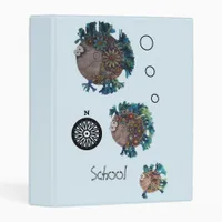 Binder - School of Blue and Green Fish