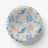 Beach Themed Baby Shower or Birthday Party Paper Bowls