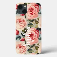 Pink And Red Roses Floral Pattern Case-Mate iPhone Case