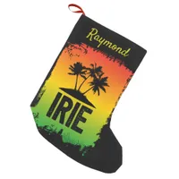 Jamaican Rastafarian IRIE Rasta Flag Colours Small Christmas Stocking