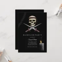 Pirate Bachelor Party - pirate-themed Invitation