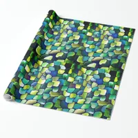 Contemporary Green Pattern Wrapping Paper