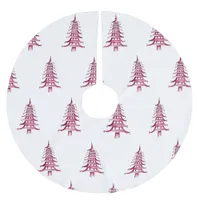 Red Pagoda Christmas Tree Pattern Tree Skirt