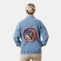 Patriotic Eagle Beret Denim Jacket