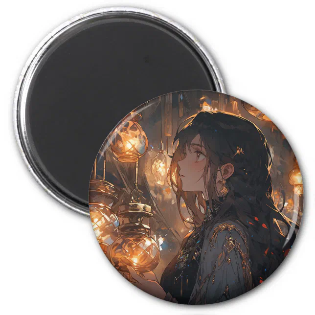 Phoebe in the Hall of Lanterns Magnet