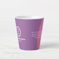 Vibrant Custom Business Logo Personalized Swag Latte Mug