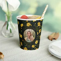 Elegant Yellow Buttercup Flowers Birthday Party Paper Cups