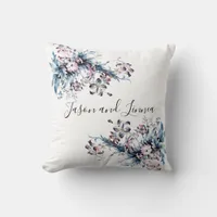 Victorian Elegant Flowers Romantic Beloved  Throw Pillow