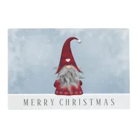 Red & Black Buffalo Plaid Christmas Gnome Placemat