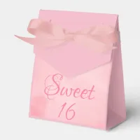 Pink Sweet 16 Birthday Favor Boxes