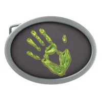 Glowing Ghoul Handprint Belt Buckle