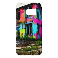 Abstract Graffiti Abandoned Urban Building   Samsung Galaxy S7 Case