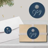 Elegant Joyful Snowflake Sticker