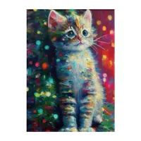 Cute Christmas Kitten  Acrylic Print