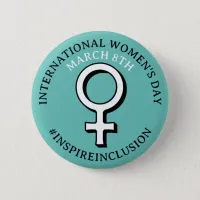 Happy International Women's Day | March 8th Button