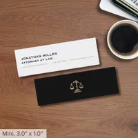 Simple Lawyer Mini Business Card