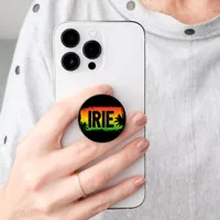 Jamaican IRIE Rasta Palm Trees Black PopSocket