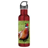 Profile of a Ring-Necked Pheasant Stainless Steel Water Bottle