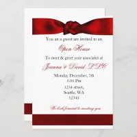 red elegant Corporate party Invitation