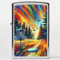 Abstract Art Disc Golf themed  Zippo Lighter
