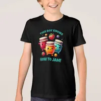 Funny Cute This Boy Knows How to Jam! Tri-Blend Shirt