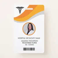 Modern Registered Nurse Photo ID Badge