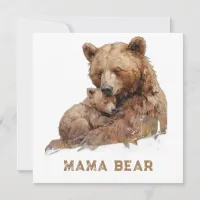 *~* Photo MAMA BEAR  Ap72 Sweet Mother's Day Card 