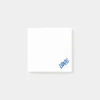 Bright White LOVE Message Post-it Notes