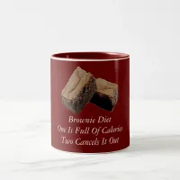 Brownie Diet Two-Tone Coffee Mug