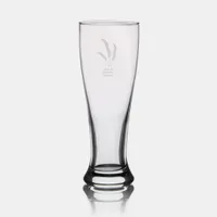 Nature Leaves Bride & Groom Pilsner Glass