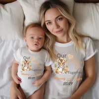 Mom Matching Tiger Our First Mother's Day Together T-Shirt