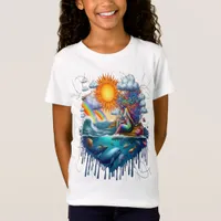 Mermaid Surreal Subconscious Sun-Kissed Morning T-Shirt