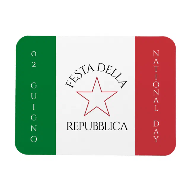 Festa della Repubblica National Day of Italy Flag Magnet