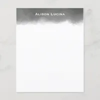 Personalized Stationery Watercolor Wash