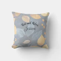 Golden Foliage Dreams Autumn Nature Beauty Throw Pillow