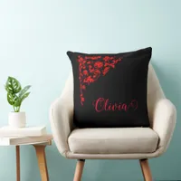 Romantic, Vintage Personalized  Throw Pillow